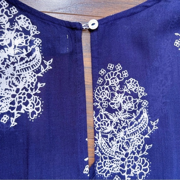 Faithfull • Yacht Romper playsuit navy blue Devani print bandana floral Anthro - Picture 15 of 16